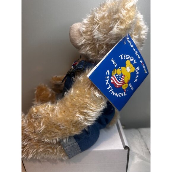 Build-A-Bear BAB Teddy Bear Centennial Plush In Outfit Medal NEW Christmas Gift - Picture 4 of 6